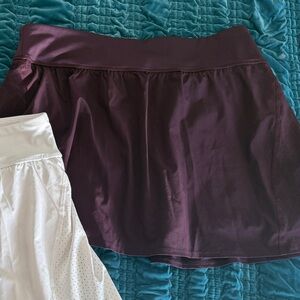 SPANX Plum Athletic 14” Skorts Ladies Sz. XL